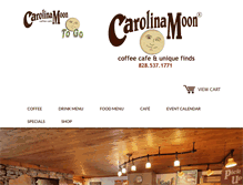 Tablet Screenshot of carolinamooncoffee.com